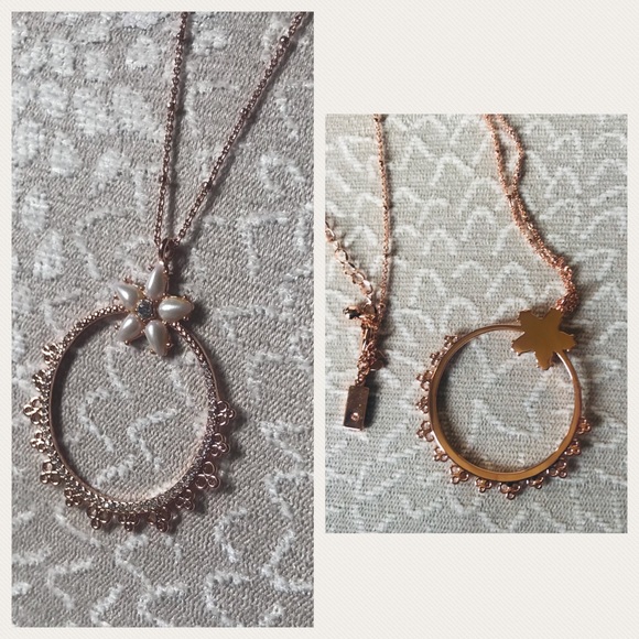 ✨KATE SPADE✨Authentic Rose Gold Floral Necklace - Picture 6 of 8